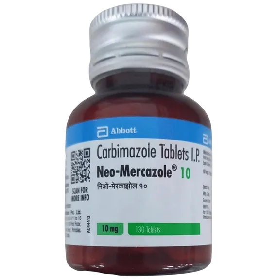 neo mercazole 10mg tablet 130's